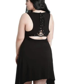 Killstar Cat Lady Lace-Up Tunic