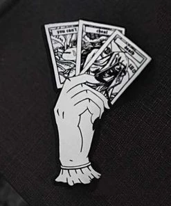 Accessories Lively Ghosts You Can't Cheat Death Large Enamel Pin