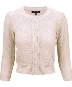 New Arrivals And Restocks MAK Sweaters Chunky Vintage Knit Cardigan With 3/4 Sleeves In Blush 8 New Arrivals And Restocks MAK Sweaters Chunky Vintage Knit Cardigan With 3/4 Sleeves In Blush