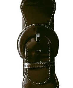 Kitty Deluxe Wide Cinch Belt In Black