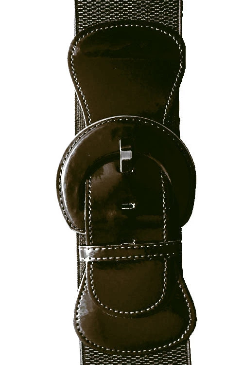 Kitty Deluxe Wide Cinch Belt In Black 2 Kitty Deluxe Wide Cinch Belt In Black