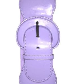 Kitty Deluxe Wide Cinch Belt In Lavender
