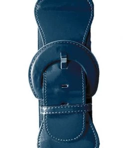 Kitty Deluxe Wide Cinch Belt In Navy