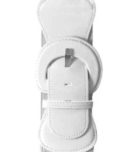 Accessories Kitty Deluxe Wide Cinch Belt In White