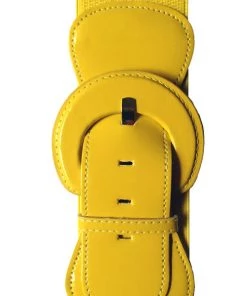 Kitty Deluxe Wide Cinch Belt In Yellow Accessories