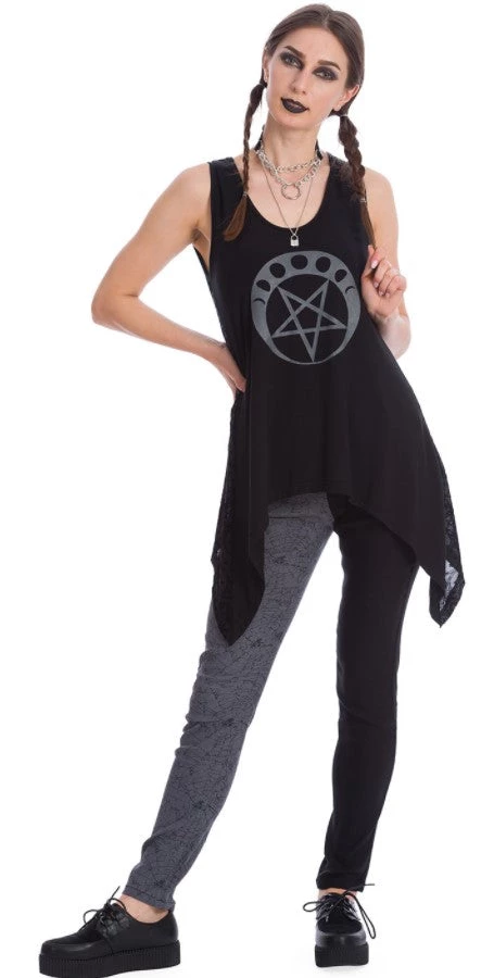 Banned Circle Flock Asymmetric Hem Top Winter 3 Banned Circle Flock Asymmetric Hem Top Winter