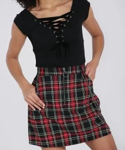 Hell Bunny Clash Mini Skirt Winter