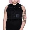 Killstar Come Undone Denim Vest Winter