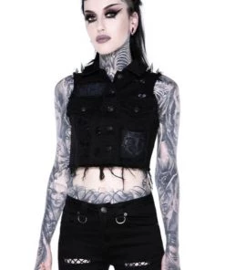 Killstar Come Undone Denim Vest Winter 10 Killstar Come Undone Denim Vest Winter