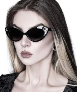 Halloween Killstar Cosmic Plain Black Sunglasses