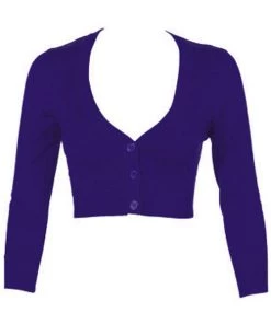 New Arrivals And Restocks MAK Sweaters Cropped Cardigan With 3/4 Sleeves In Grape 14 New Arrivals And Restocks MAK Sweaters Cropped Cardigan With 3/4 Sleeves In Grape