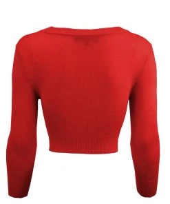 MAK Sweaters Cropped Cardigan With 3/4 Sleeves In Tomato New Arrivals And Restocks 8 MAK Sweaters Cropped Cardigan With 3/4 Sleeves In Tomato New Arrivals And Restocks
