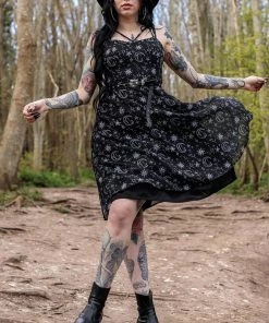 Timeless London Moon & Stars Print Crossover Neck Chiffon Dress Clothing 22 Timeless London Moon & Stars Print Crossover Neck Chiffon Dress Clothing