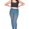 Pamela Mann Hosiery Curvy Super-Stretch 50 Denier Tights In Dark Teal New Arrivals And Restocks