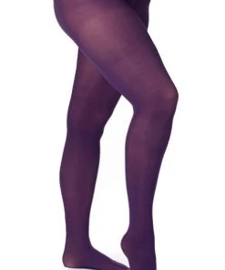 Pamela Mann Hosiery Curvy Super-Stretch 50 Denier Tights In Purple