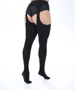 Pamela Mann Hosiery Curvy Super-Stretch Tights In 'Bodyfree' Suspender Black 12 Pamela Mann Hosiery Curvy Super-Stretch Tights In 'Bodyfree' Suspender Black