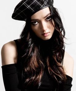 Killstar Dark Fate Beret In Ash Tartan 6 Killstar Dark Fate Beret In Ash Tartan