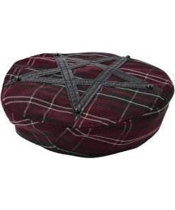 Winter Killstar Dark Fate Beret In Blood Tartan 7 Winter Killstar Dark Fate Beret In Blood Tartan