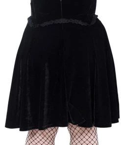 Winter Killstar Dark Lover High-Waisted Velvet Skirt 10 Winter Killstar Dark Lover High-Waisted Velvet Skirt