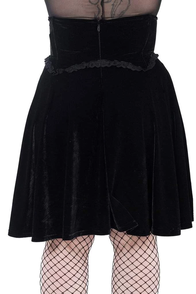 Winter Killstar Dark Lover High-Waisted Velvet Skirt 5 Winter Killstar Dark Lover High-Waisted Velvet Skirt