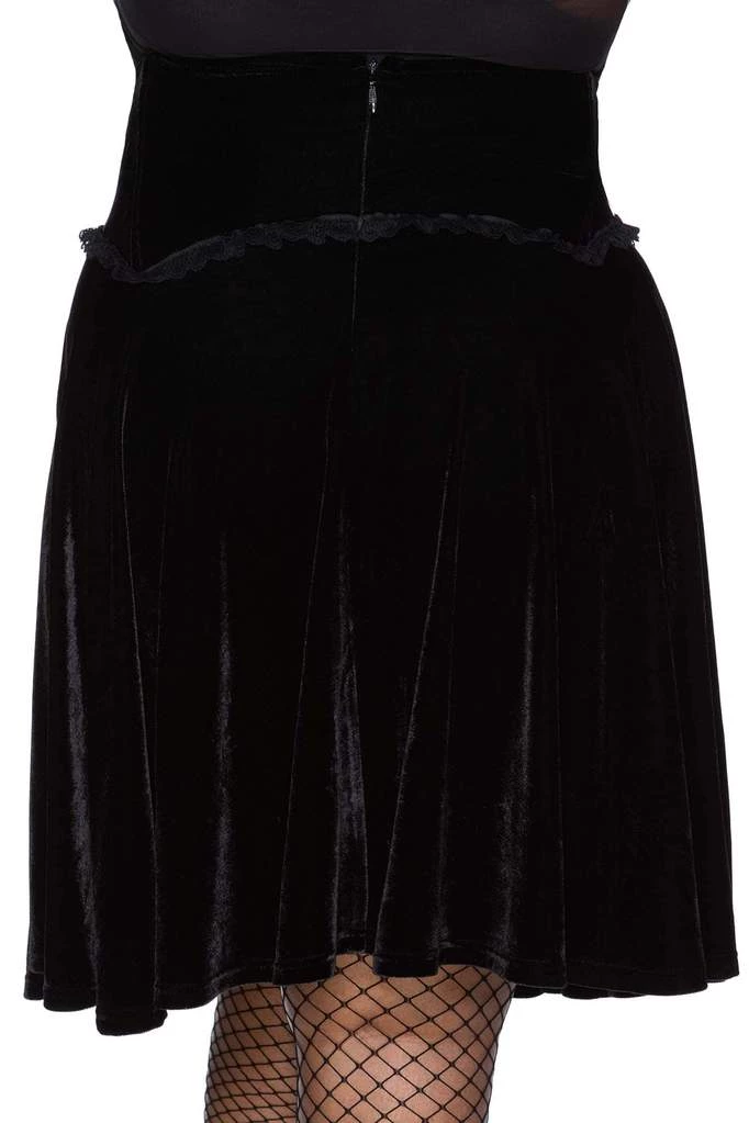 Winter Killstar Dark Lover High-Waisted Velvet Skirt 3 Winter Killstar Dark Lover High-Waisted Velvet Skirt