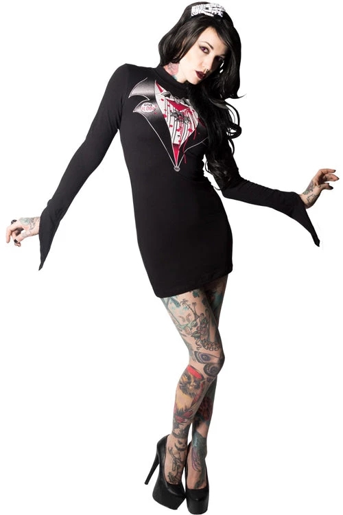 Winter Kreepsville 666 Stretchy Dracula Wiggle Dress 1 Winter Kreepsville 666 Stretchy Dracula Wiggle Dress