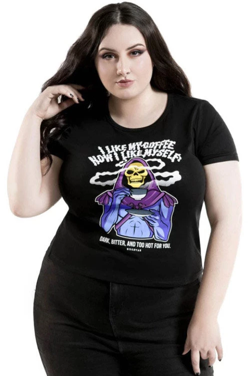 Killstar "Dark And Bitter" Ringer Tee T-Shirt Clothing 1 Killstar "Dark And Bitter" Ringer Tee T-Shirt Clothing