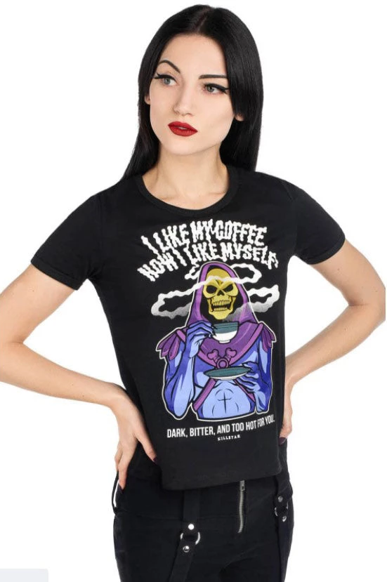 Killstar "Dark And Bitter" Ringer Tee T-Shirt Clothing 6 Killstar "Dark And Bitter" Ringer Tee T-Shirt Clothing