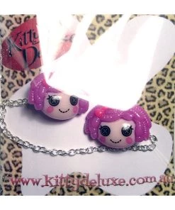 Accessories Kitty Deluxe Cardigan Clips In Purple Dollies Design