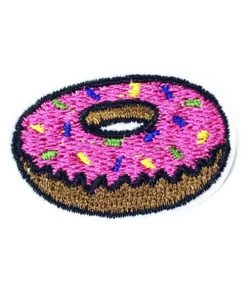 Accessories Kitty Deluxe Iron On Patch Of Mini Donut