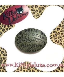 Kitty Deluxe Broochlette Brooch In Drop Dead Ouija