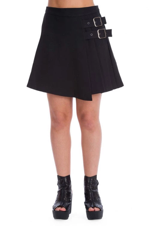 Banned Dull Moon Buckled Kilt Skirt 1 Banned Dull Moon Buckled Kilt Skirt