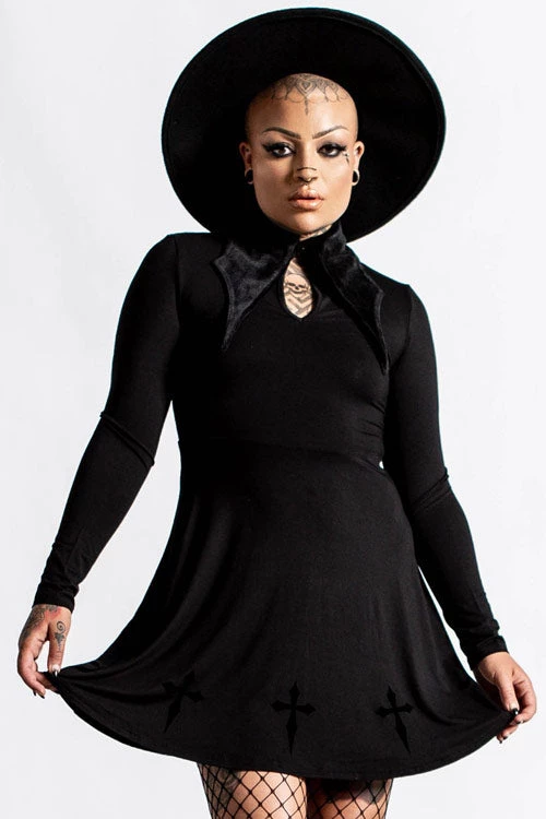 Killstar Elissabat Collared Dress Winter 1 Killstar Elissabat Collared Dress Winter