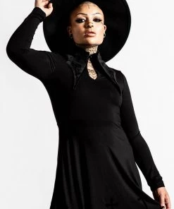 Killstar Elissabat Collared Dress Winter