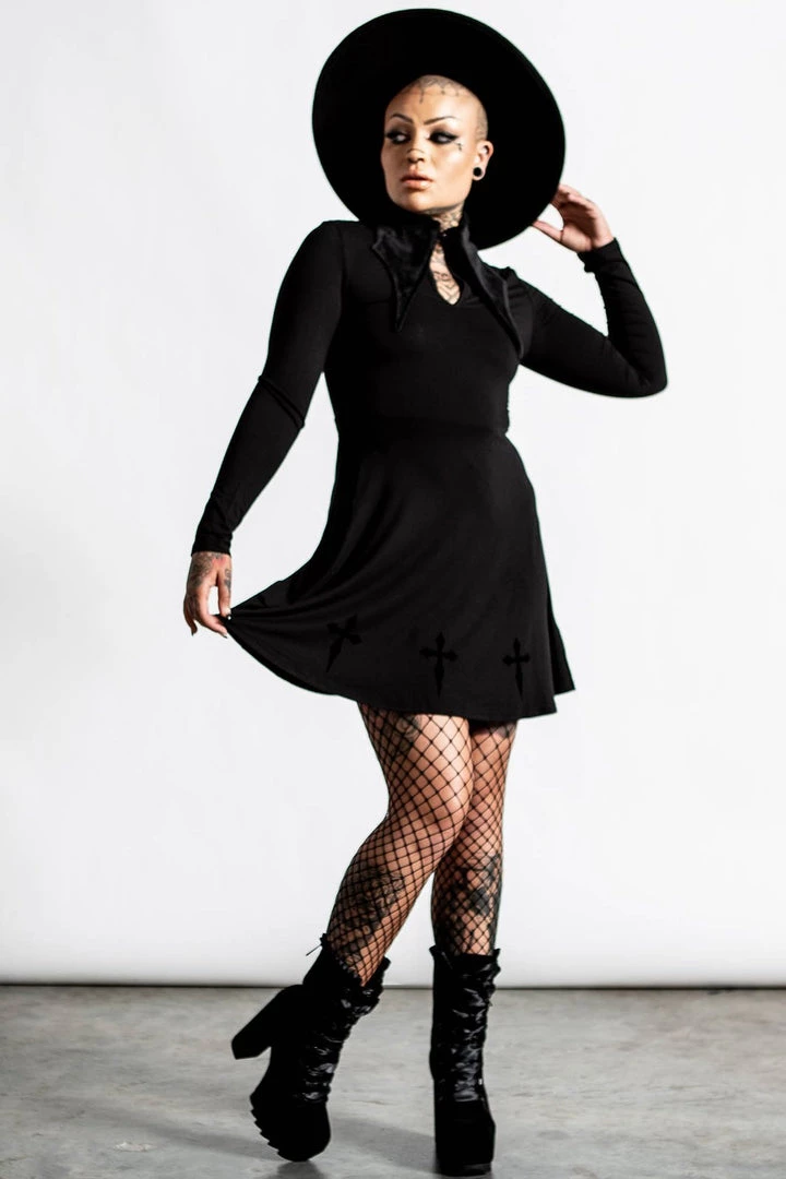 Killstar Elissabat Collared Dress Winter 5 Killstar Elissabat Collared Dress Winter