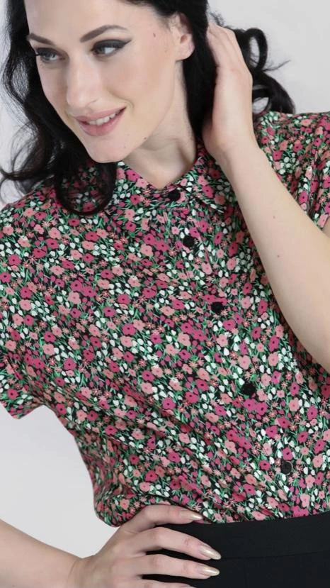 Clothing Hell Bunny Effie Blouse 3 Clothing Hell Bunny Effie Blouse
