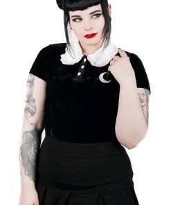 Winter Killstar Esmeralda Stretch Velvet Top