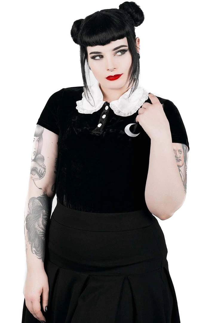 Winter Killstar Esmeralda Stretch Velvet Top 2 Winter Killstar Esmeralda Stretch Velvet Top