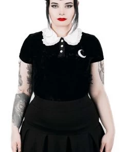 Winter Killstar Esmeralda Stretch Velvet Top