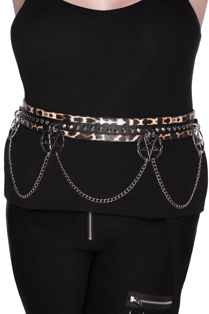 Dark Alternative Killstar Feline Fancy Statement Belt 3 Dark Alternative Killstar Feline Fancy Statement Belt