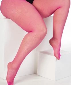 Winter Pamela Mann Hosiery Fishnet Tights In Pink