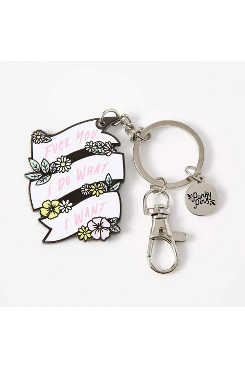 Punky Pins F*ck You Keyring Accessories 1 Punky Pins F*ck You Keyring Accessories
