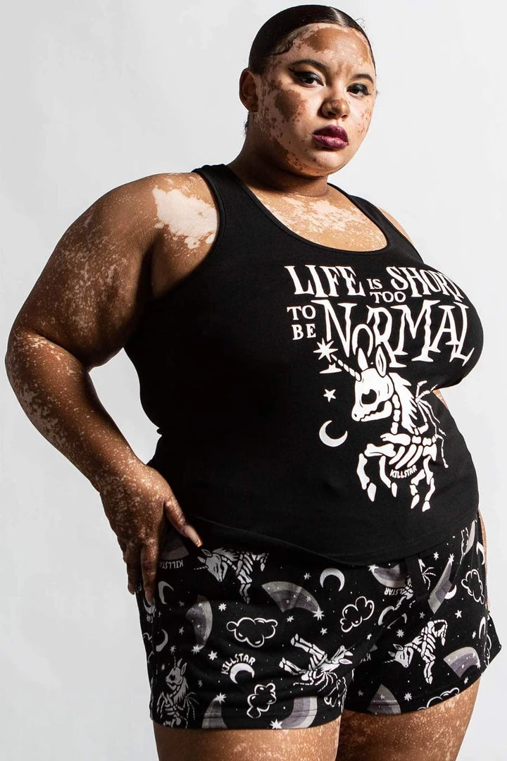 Killstar Gothicorn Longline Vest Unicorn Life Is Too Short To Be Normal Clothing 4 Killstar Gothicorn Longline Vest Unicorn Life Is Too Short To Be Normal Clothing