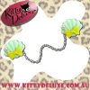 Kitty Deluxe Cardigan Clips In Ariel's Wardrobe - Mint With Yellow Bow