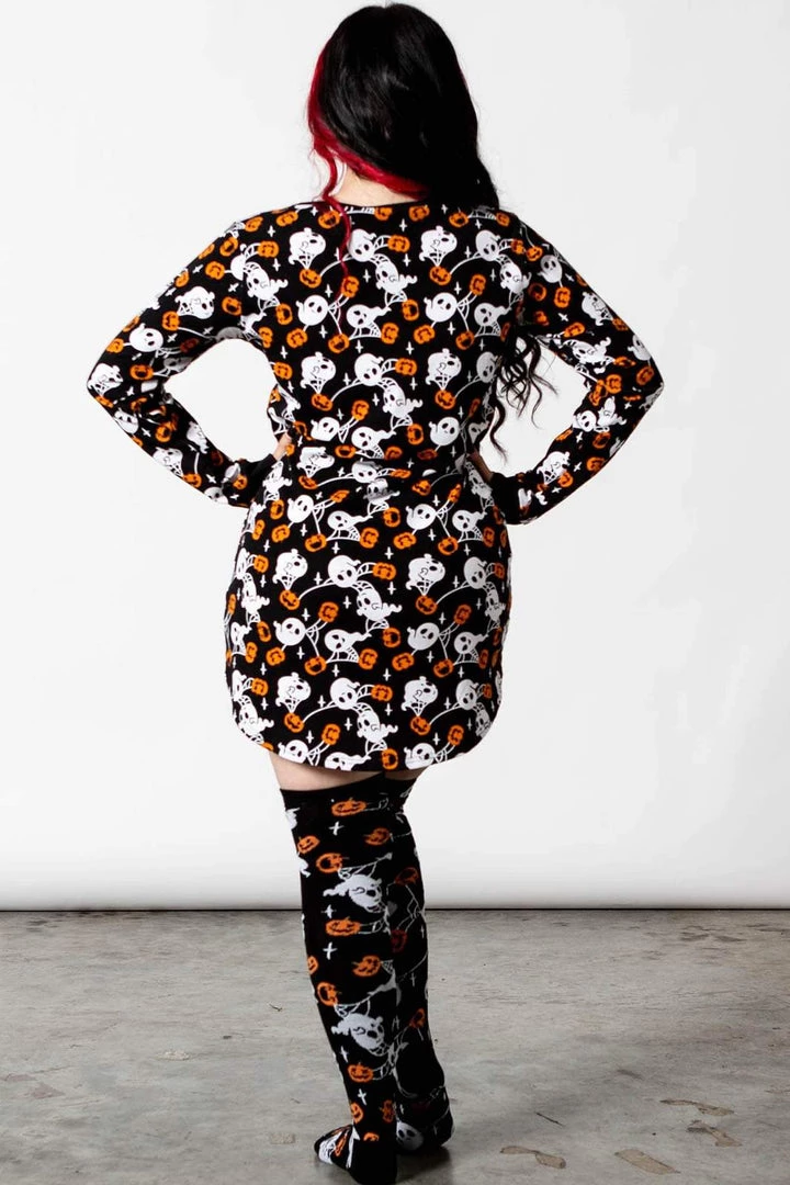 Killstar Haunted Pumpkin Sleep Dress Nightie Ghosts 2 Killstar Haunted Pumpkin Sleep Dress Nightie Ghosts