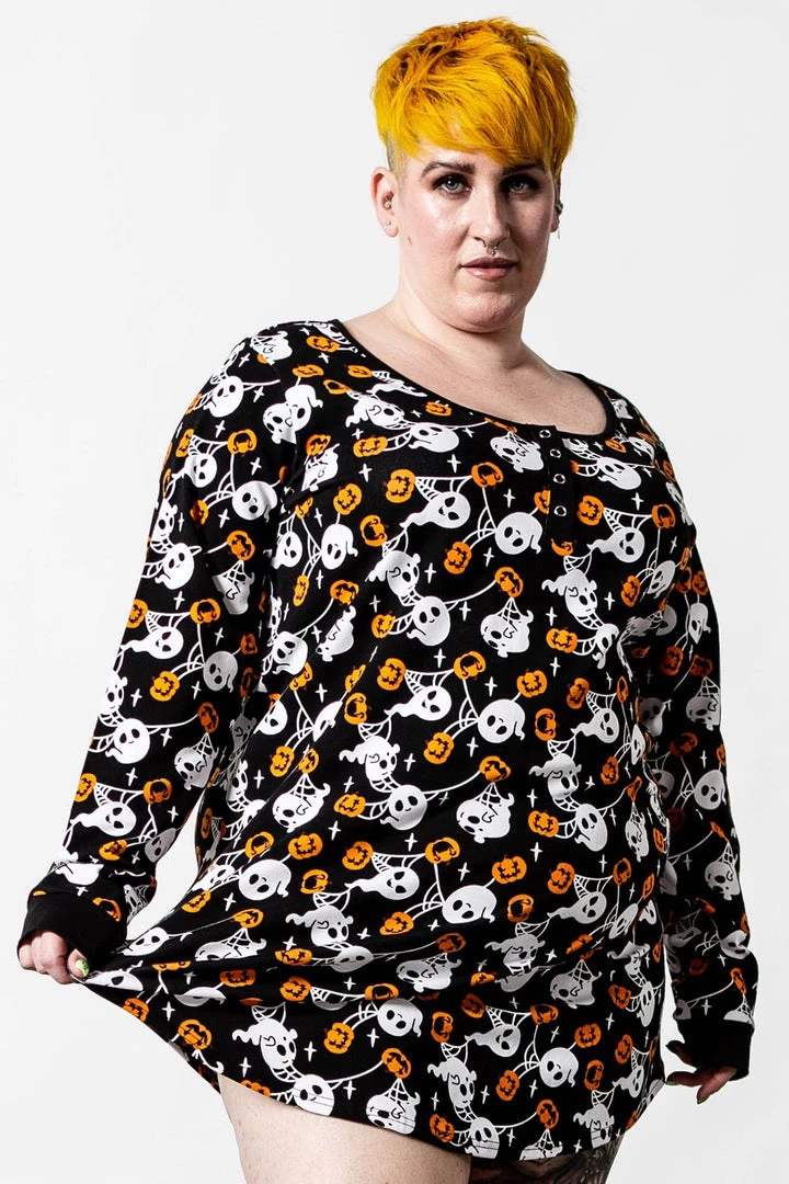 Killstar Haunted Pumpkin Sleep Dress Nightie Ghosts 4 Killstar Haunted Pumpkin Sleep Dress Nightie Ghosts
