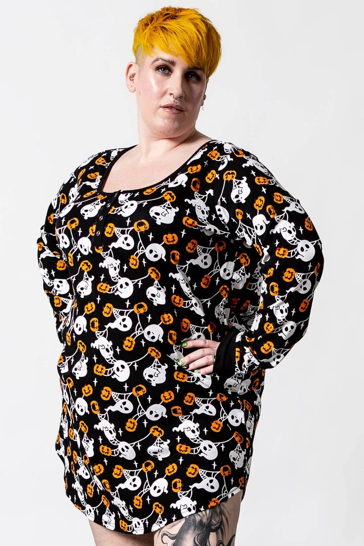Killstar Haunted Pumpkin Sleep Dress Nightie Ghosts 5 Killstar Haunted Pumpkin Sleep Dress Nightie Ghosts