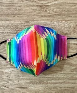 New Arrivals And Restocks Kitty Deluxe Face Mask - Basic - Rainbow Pencils