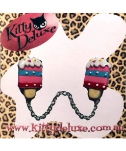 Kitty Deluxe Cardigan Clips In Ice Cream Popsicle Design Accessories