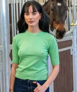 Timeless London Daisy Knit Top In Mint - I'm Eco-Friendly! 19 Timeless London Daisy Knit Top In Mint - I'm Eco-Friendly!